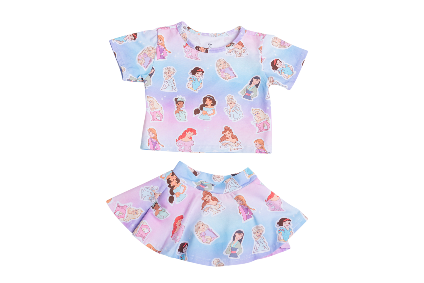 Skirt and Tee, Pastel Print- Arrives Early December