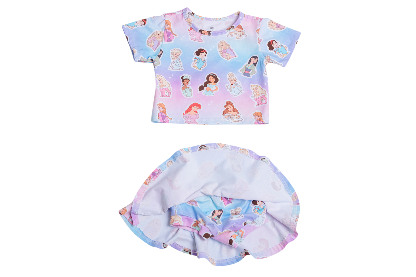 Skirt and Tee, Pastel Print- Arrives Early December