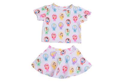 Skirt and Tee Set, Princesses