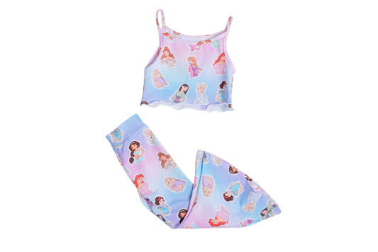 Tank and Flared Pant Set, Pastel- Arrives Early December