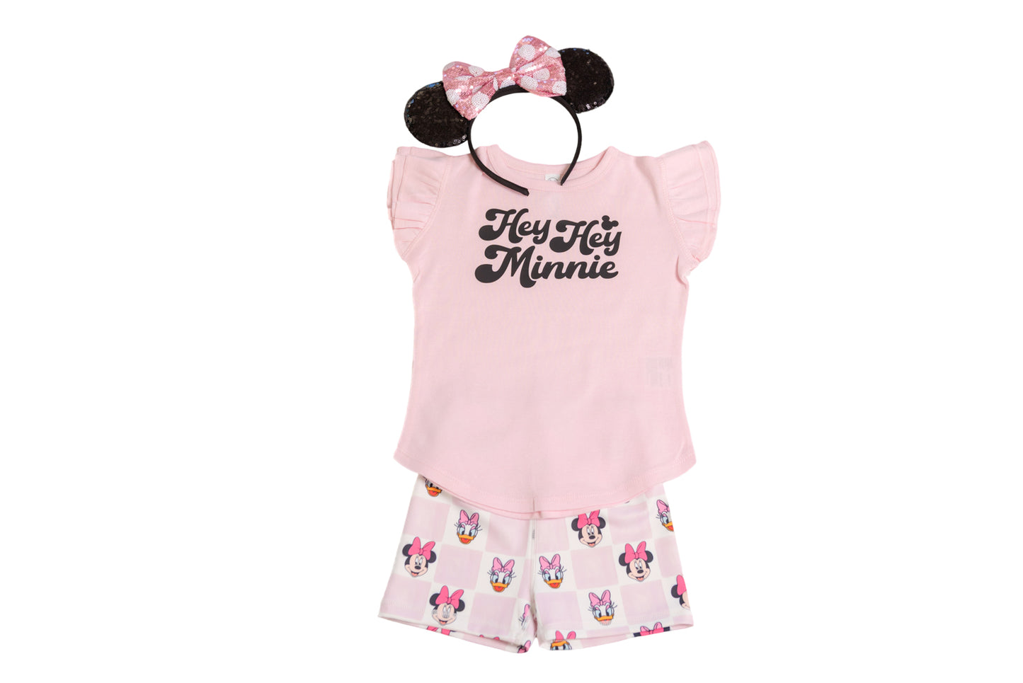 Girl's Hey Hey Minnie Tee - Pink