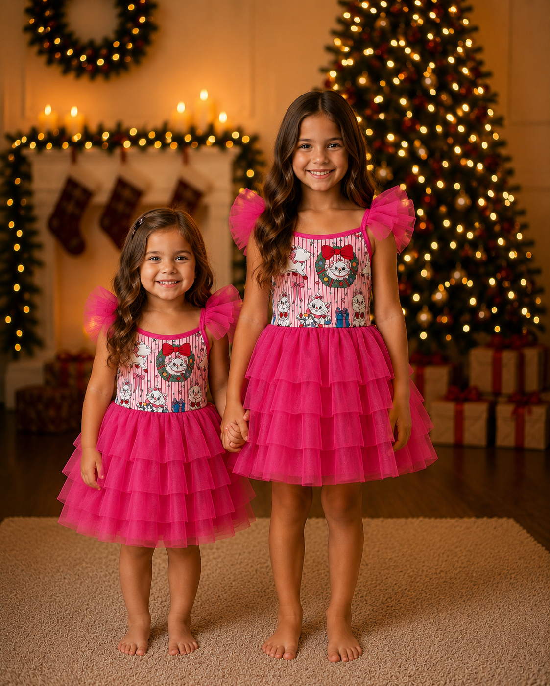 Marie’s Pink Holiday Tulle Dress