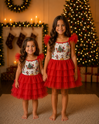 Red Christmas Tulle Dress