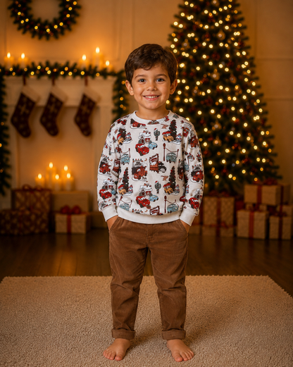 Holiday Cars Pullover