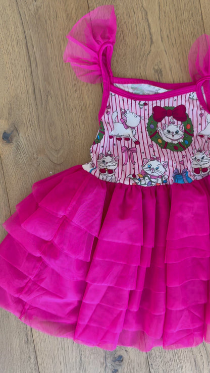 Marie’s Pink Holiday Tulle Dress